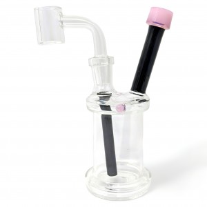 6" Pouring Poise, Puffing Class Sipper Chic Water Pipe - [ZD338]